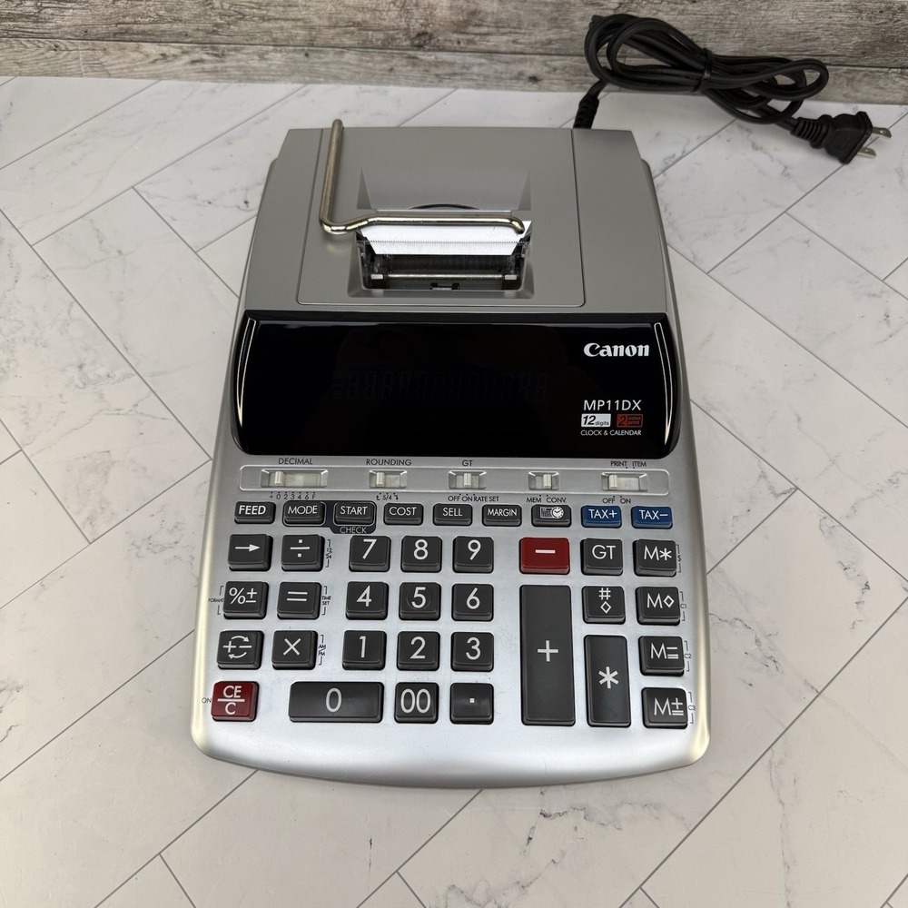 Canon MP11DX - 12-Digit Electric Desktop Printing Calculator | Works Great